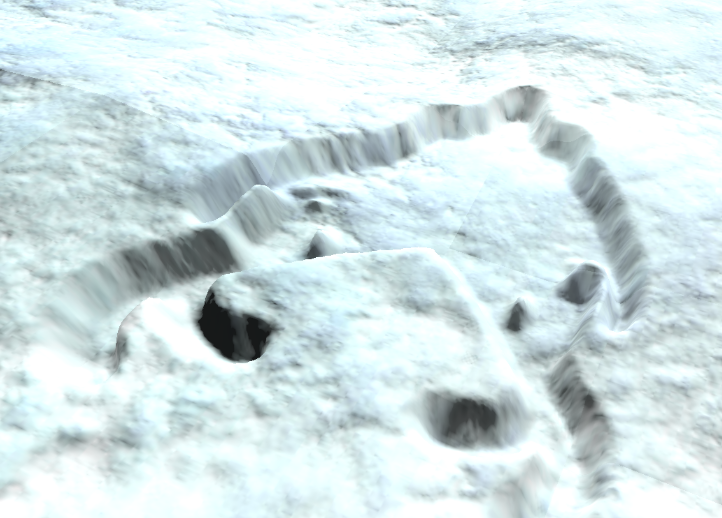 Damaged helmet deformation with blur
